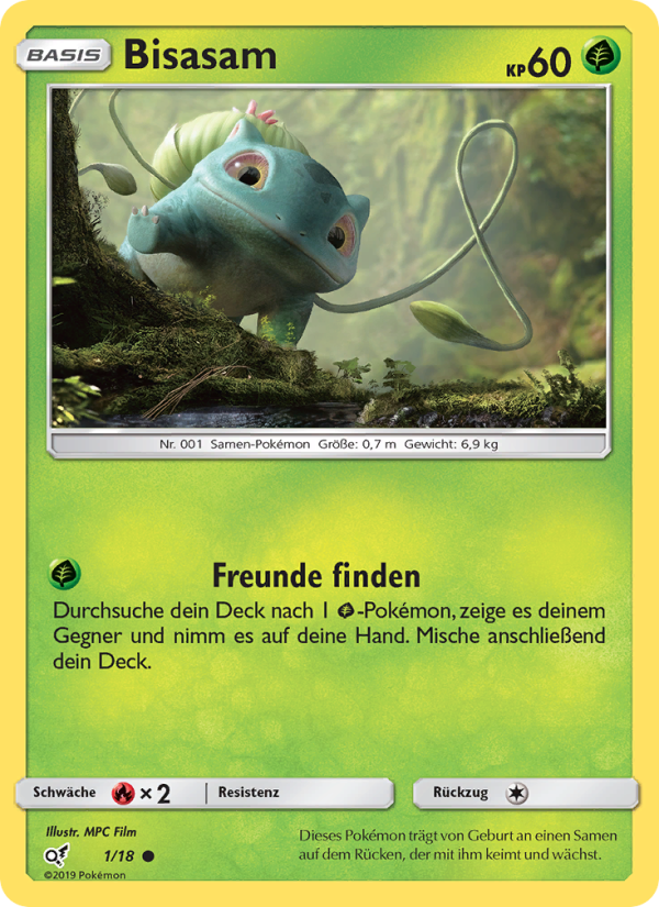 Bisasam - Detective Pikachu (Common) [DET-1] | German, Near Mint German / Near Mint / Normal