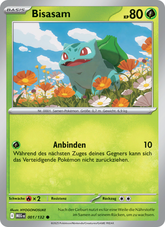 Bisasam - Mega Evolution (Common) [MEG-1] | German, Near Mint German / Near Mint / Normal