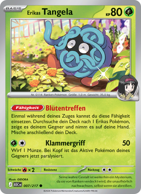 Erika's Tangela - Ascended Heroes (Common) [ASC-7] | German, Near Mint German / Near Mint / Normal