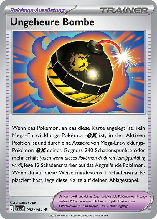 Tremendous Bomb - Pitch Black (Uncommon) [PBL-82] | German, Near Mint German / Near Mint / Normal