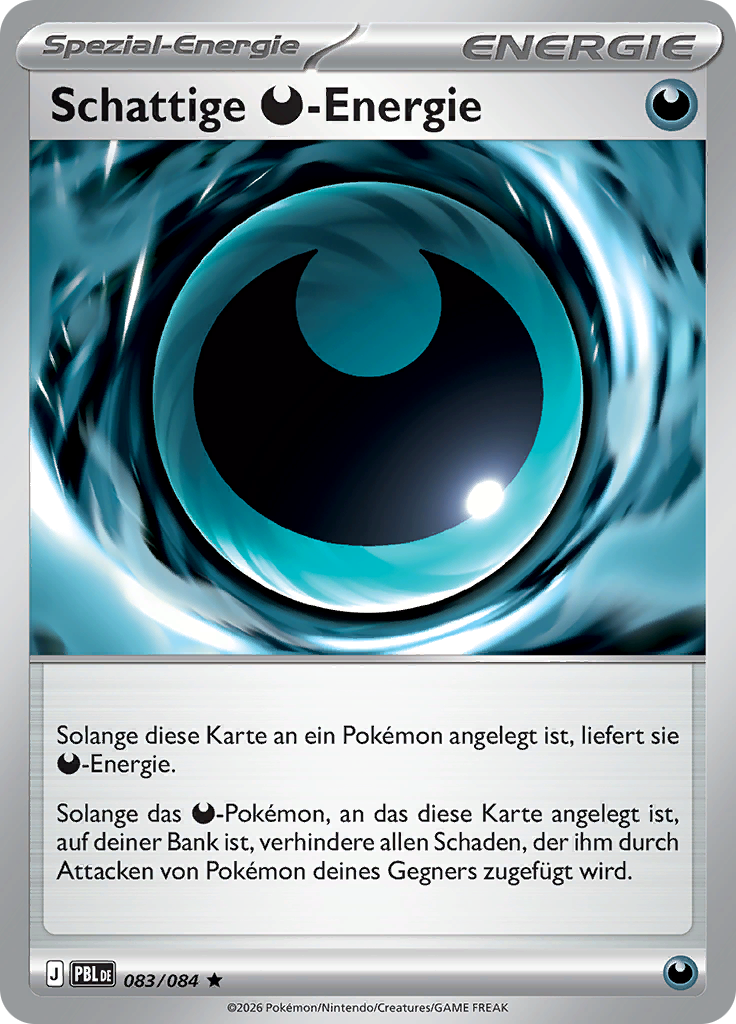 Shadowy Darkness Energy - Pitch Black (Rare) [PBL-83] | German, Near Mint German / Near Mint / Normal