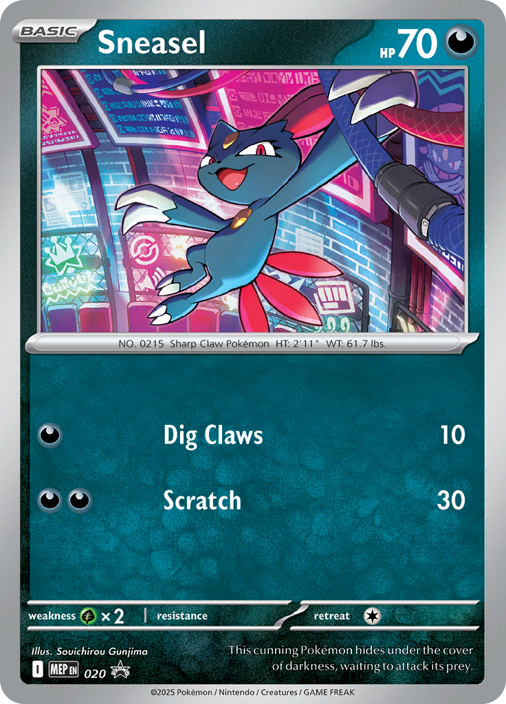 Sneasel - ME Black Star Promos (Promo) [MEP-20] | English, Near Mint English / Near Mint / Normal