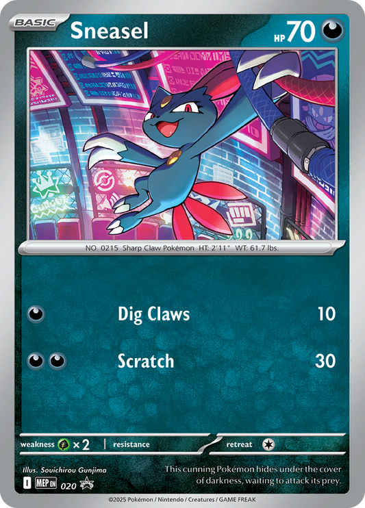 Sneasel - ME Black Star Promos (Promo) [MEP-20] | English, Near Mint English / Near Mint / Normal