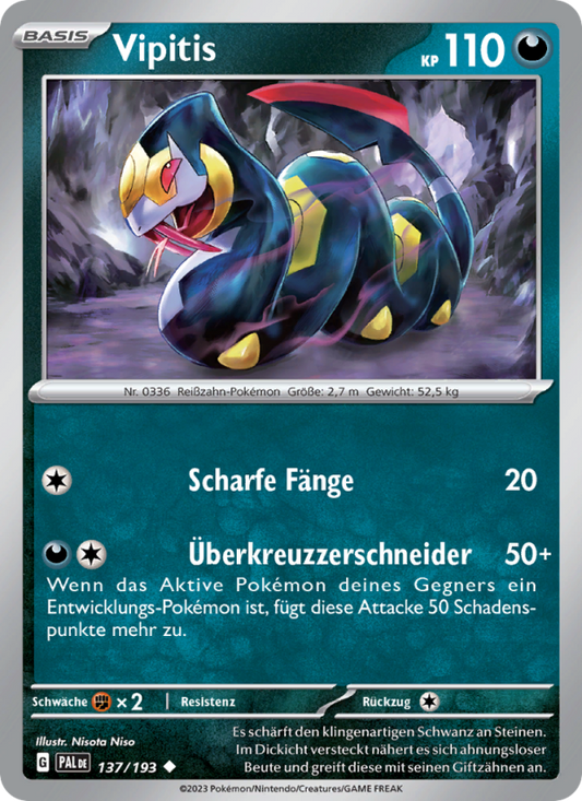 Vipitis - Paldea Evolved (Uncommon) [PAL-137] | German, Near Mint German / Near Mint / Normal