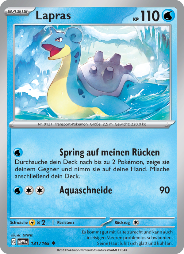 Lapras - 151 (Uncommon) [MEW-131] | German, Near Mint German / Near Mint / Normal