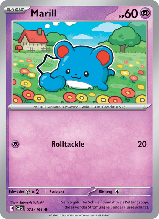 Marill - Surging Sparks (Common) [SSP-73] | German, Near Mint, Reverse Holo German / Near Mint / Reverse-Holo Normal