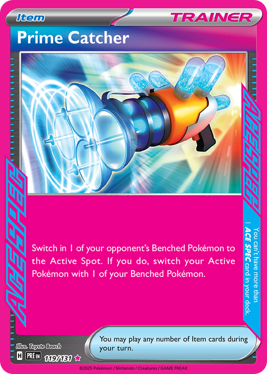 Prime Catcher - Prismatic Evolutions (ACE SPEC Rare) [PRE-119] | English, Near Mint English / Near Mint / Normal
