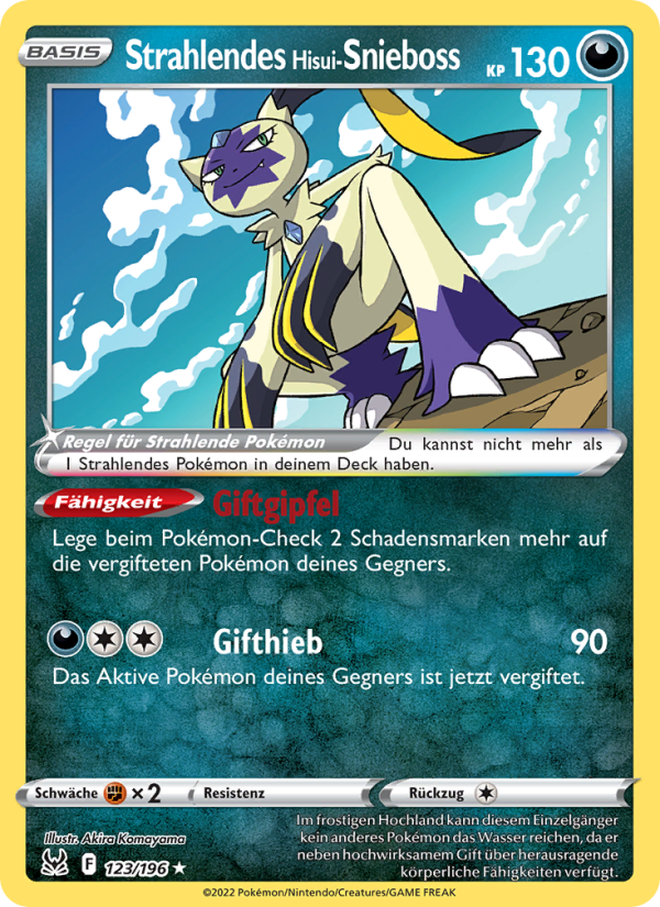 Radiant Hisui-Snieboss - Lost Origin (Radiant Rare) [LOR-123] | German, Near Mint German / Near Mint / Normal