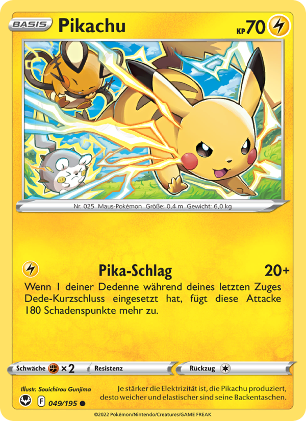 Pikachu - Silver Tempest (Common) [SIT-49] | German, Near Mint German / Near Mint / Normal