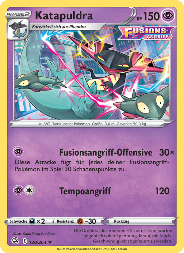 Katapuldra - Fusion Strike (Holo Rare) [FST-130] | German, Near Mint German / Near Mint / Normal