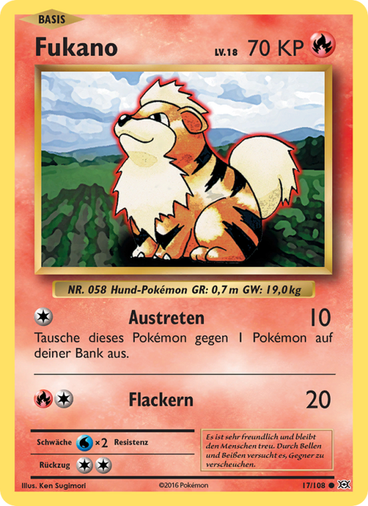 Fukano - Evolutions (Common) [EVO-17] | German, Near Mint German / Near Mint / Normal